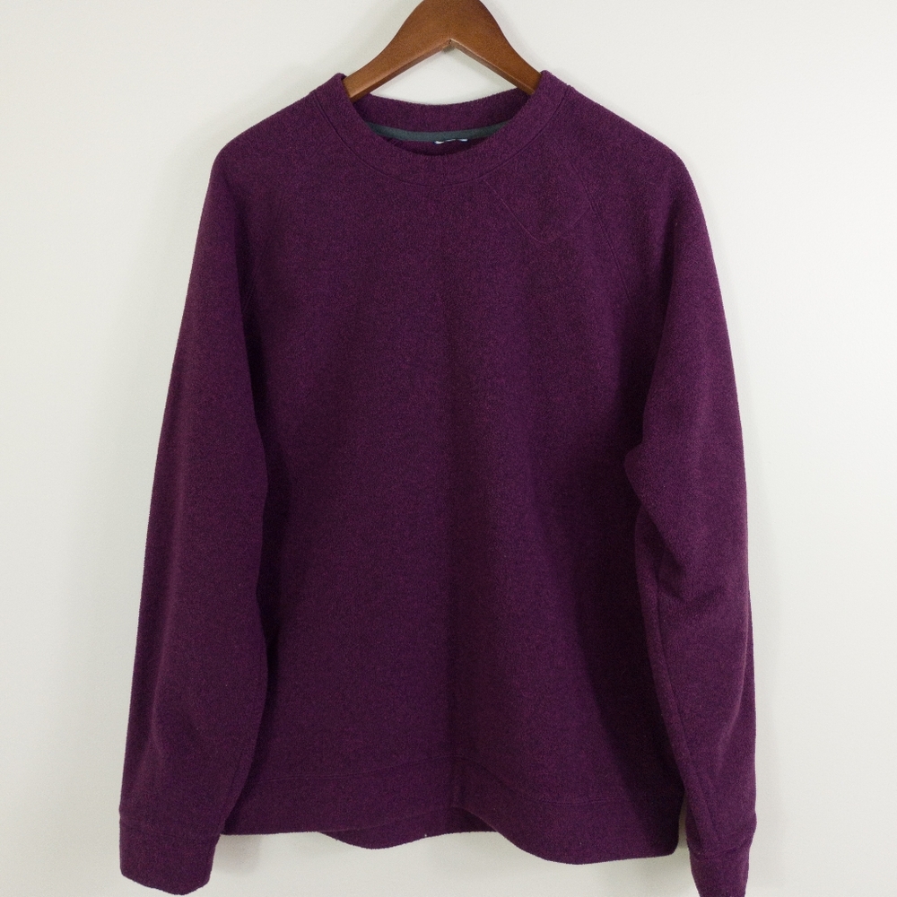 Kit and Ace Purple Technical Fleece Crewneck Sweatshirt Pullover Small